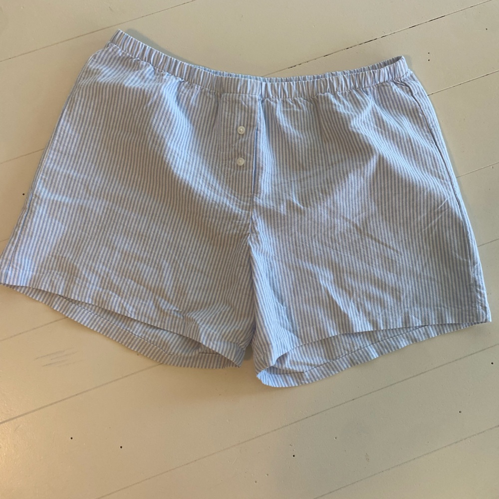 Brandy Melville Striped Linen Shorts